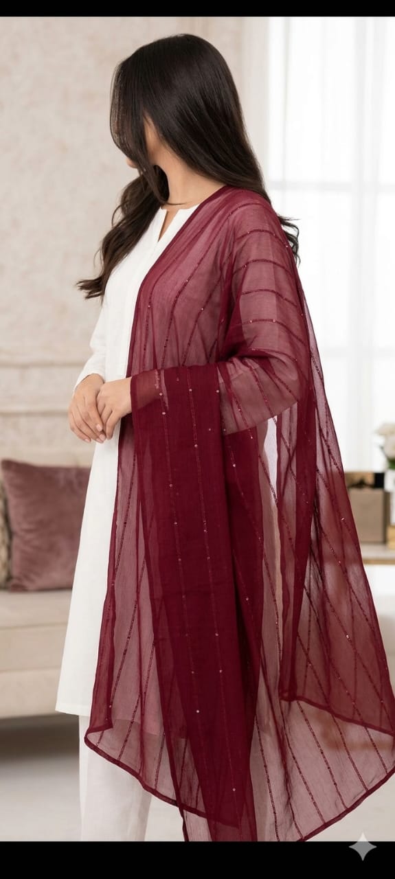 Chiffon Sequence Dupatta