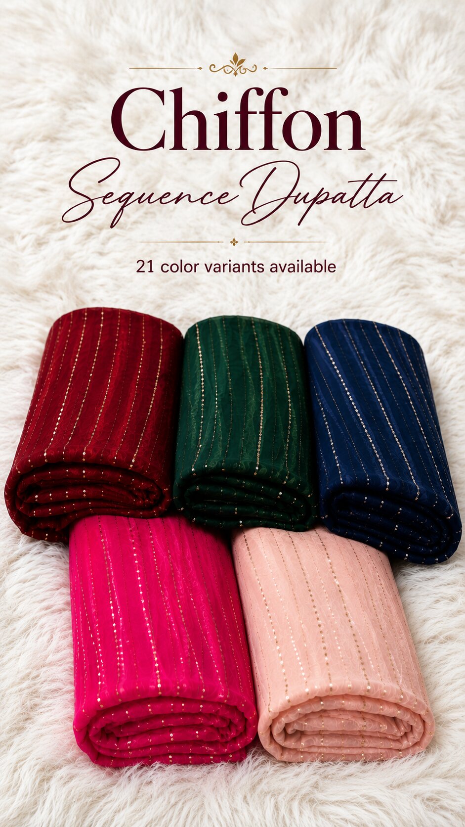 Chiffon Sequence Dupatta