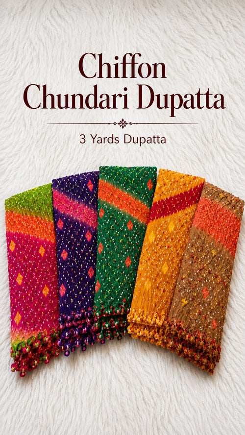 Chiffon Chundari Dupatta