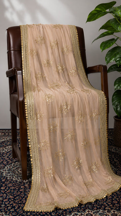 Fancy Rose Embroidery Dupatta