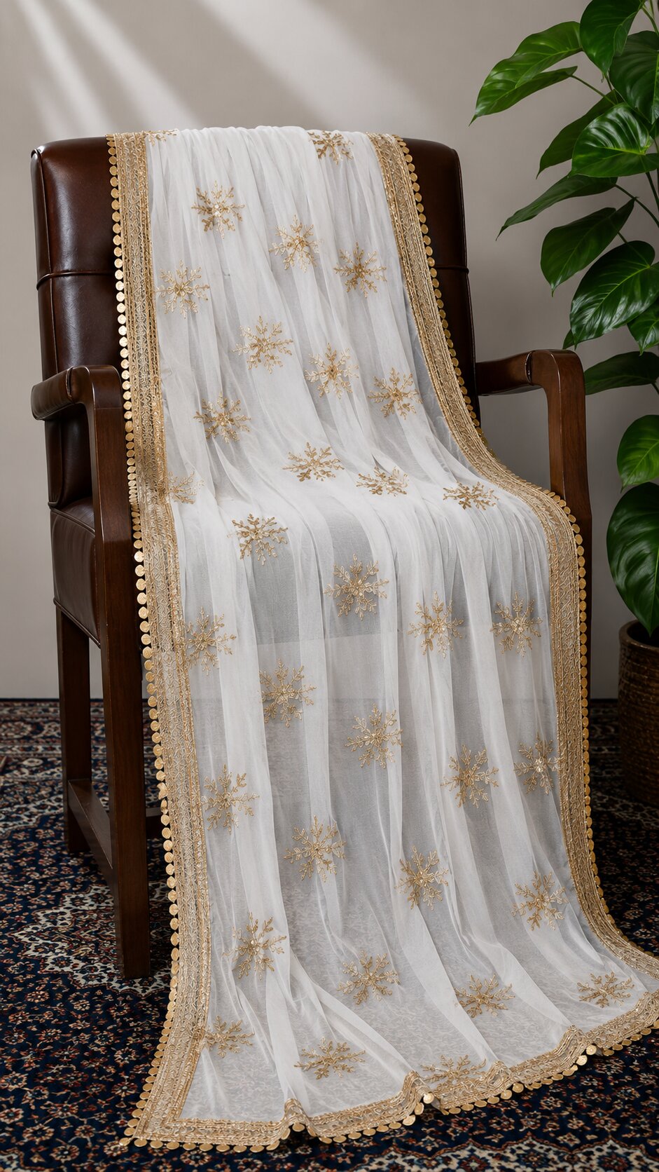 Fancy Rose Embroidery Dupatta