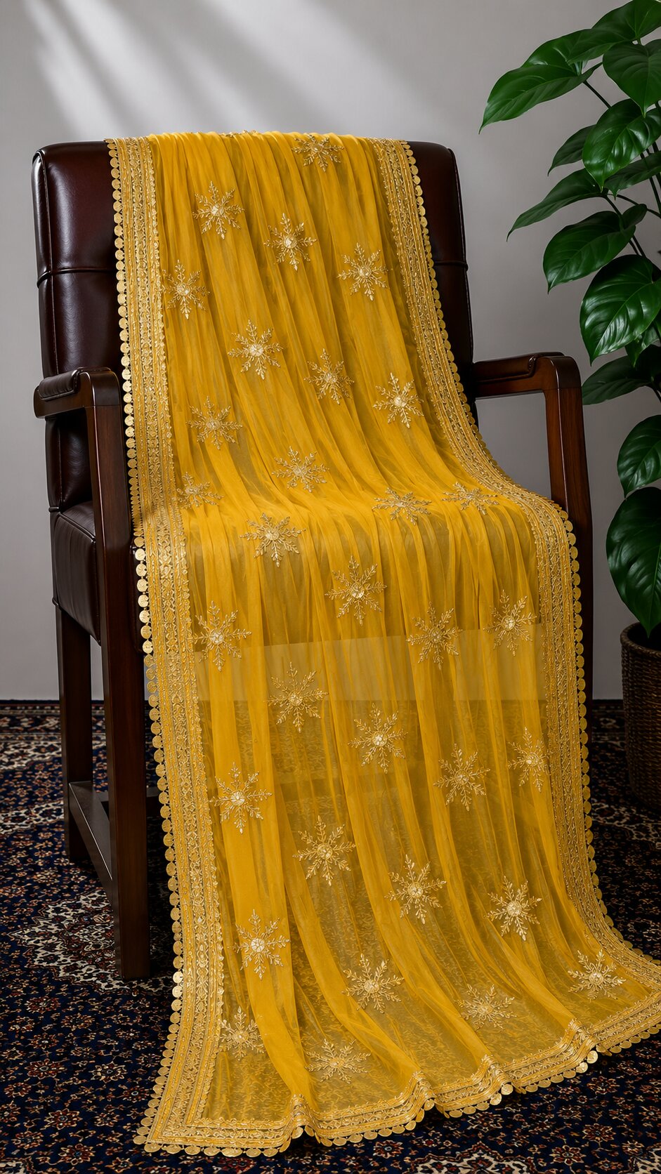 Fancy Rose Embroidery Dupatta