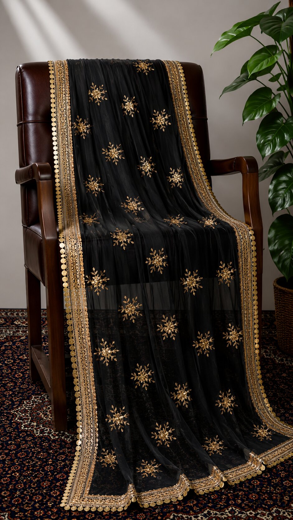 Fancy Rose Embroidery Dupatta