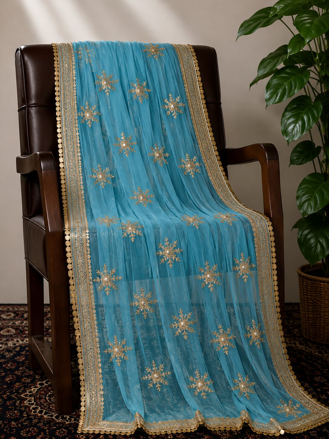Fancy Rose Embroidery Dupatta