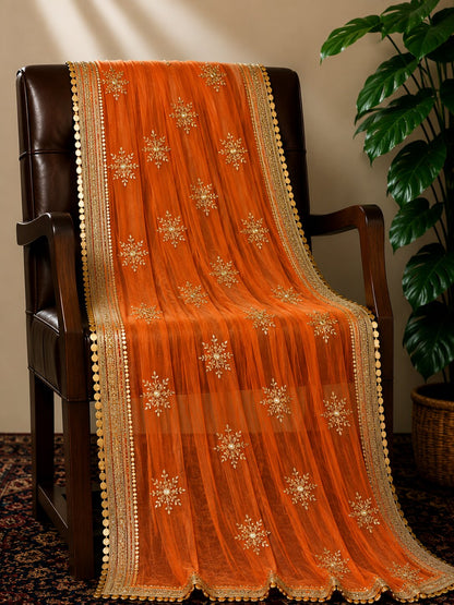 Fancy Rose Embroidery Dupatta