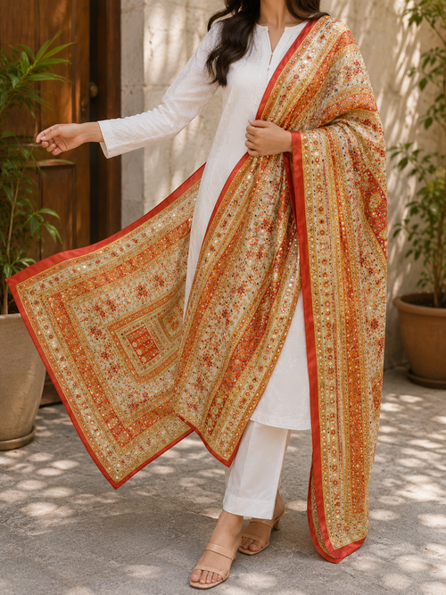 Shemoz Silk dupatta