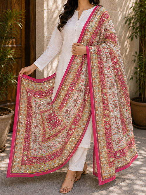 Shemoz Silk dupatta