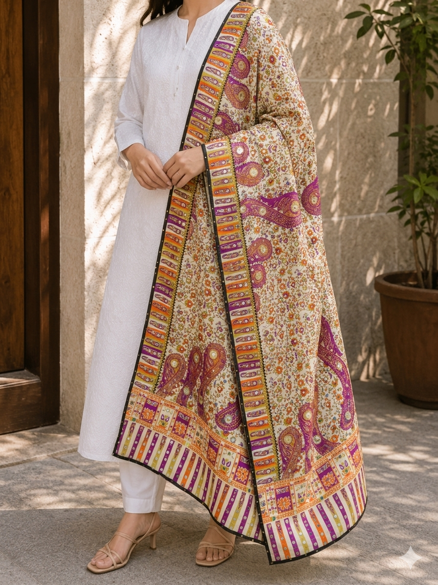 Shemoz Silk Dupatta