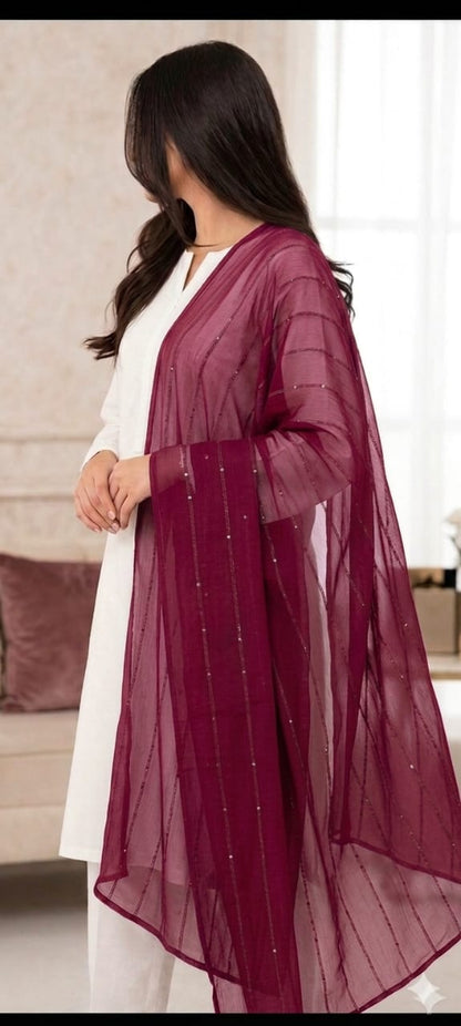 Chiffon Sequence Dupatta