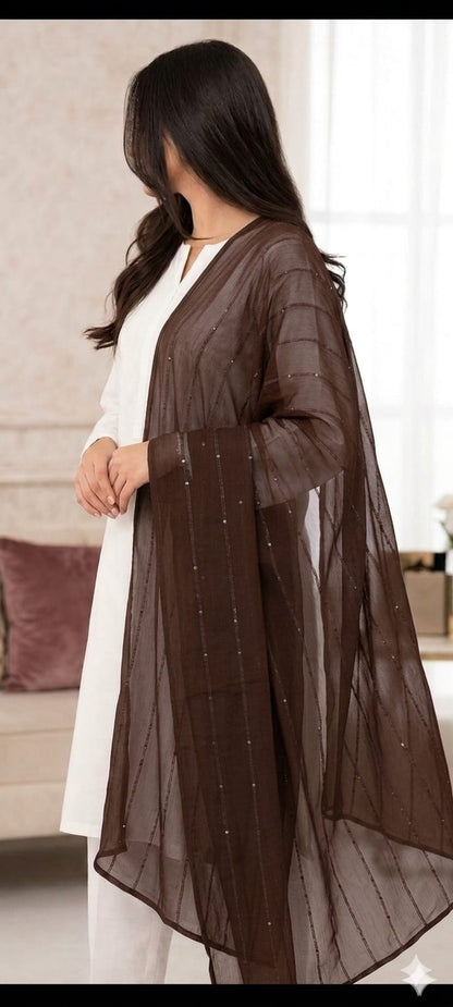 Chiffon Sequence Dupatta