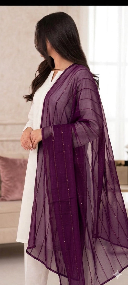 Chiffon Sequence Dupatta