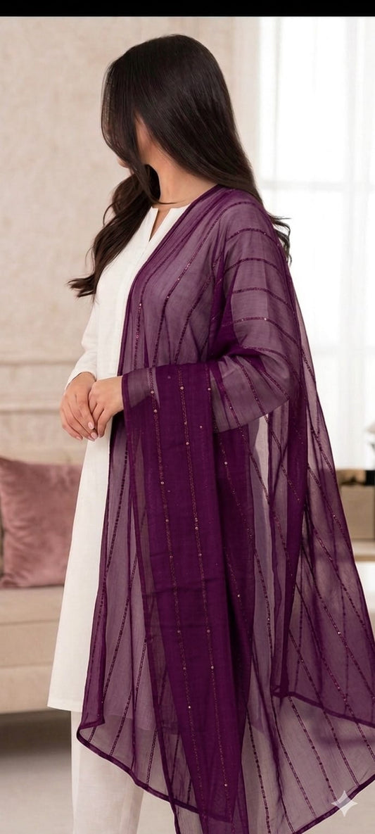 Chiffon Sequence Dupatta