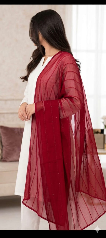 Chiffon Sequence Dupatta