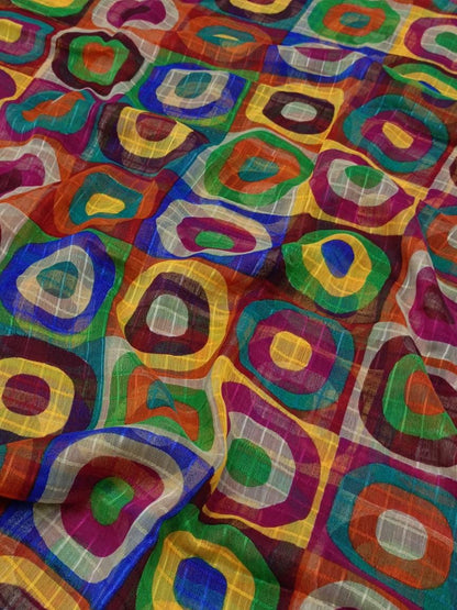 Multi Chiffon Printed Dupatta