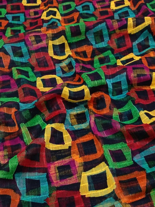 Multi Chiffon Printed Dupatta