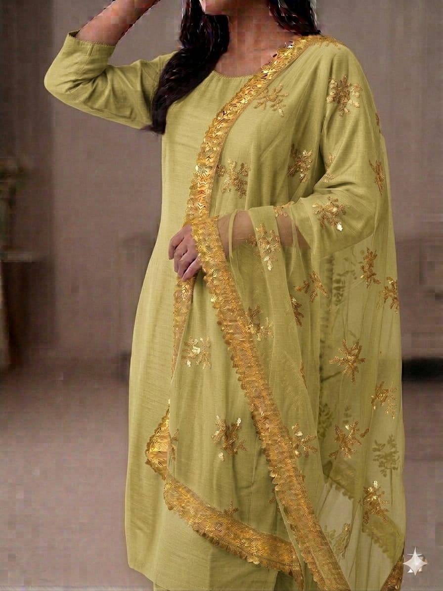 Fancy Rose Embroidery Dupatta