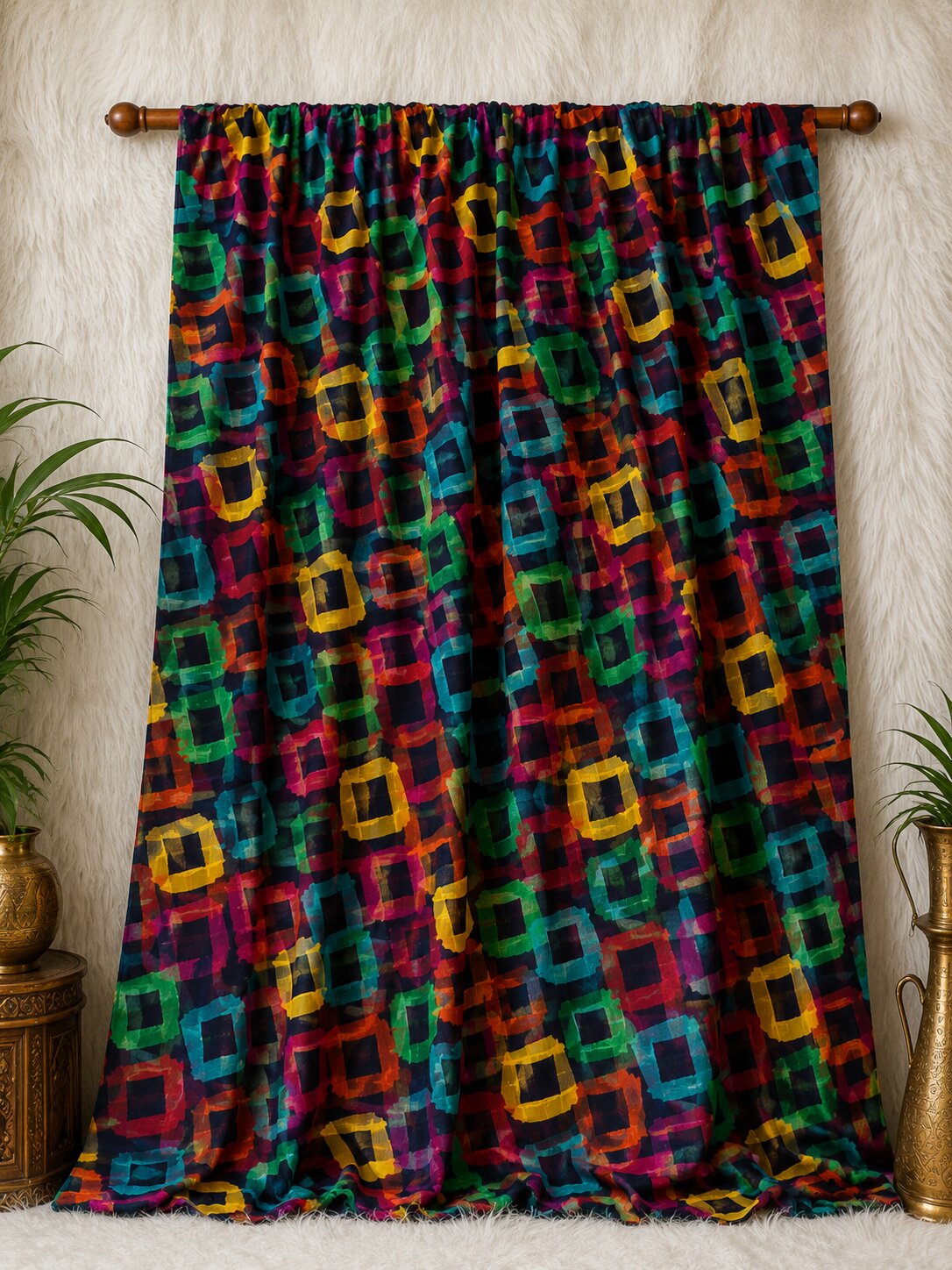 Multi Chiffon Printed Dupatta