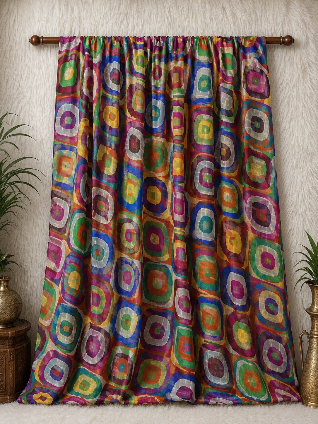 Multi Chiffon Printed Dupatta