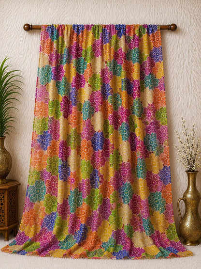 Multi Chiffon Printed Dupatta