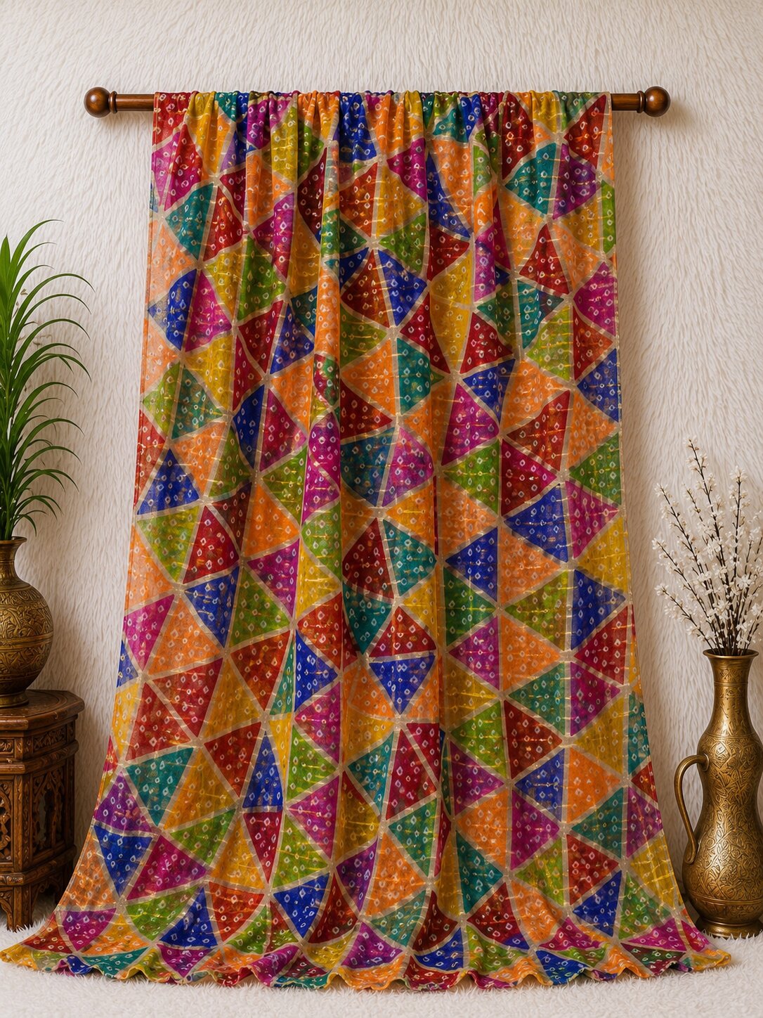 Multi Chiffon Printed Dupatta