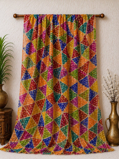 Multi Chiffon Printed Dupatta