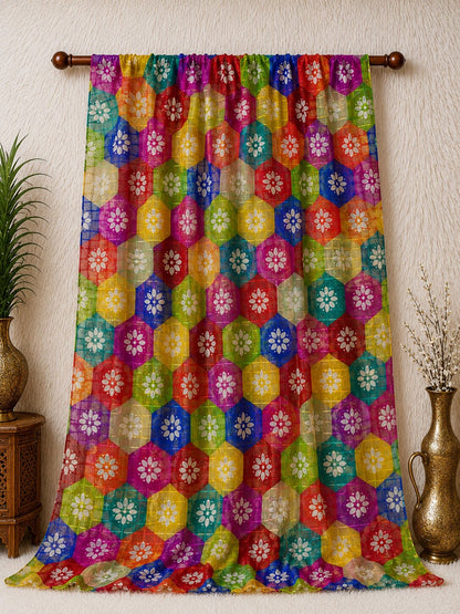 Multi Chiffon Printed Dupatta