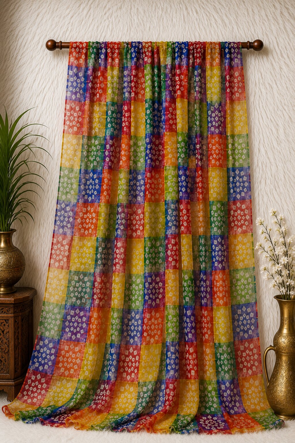 Multi Chiffon Printed Dupatta