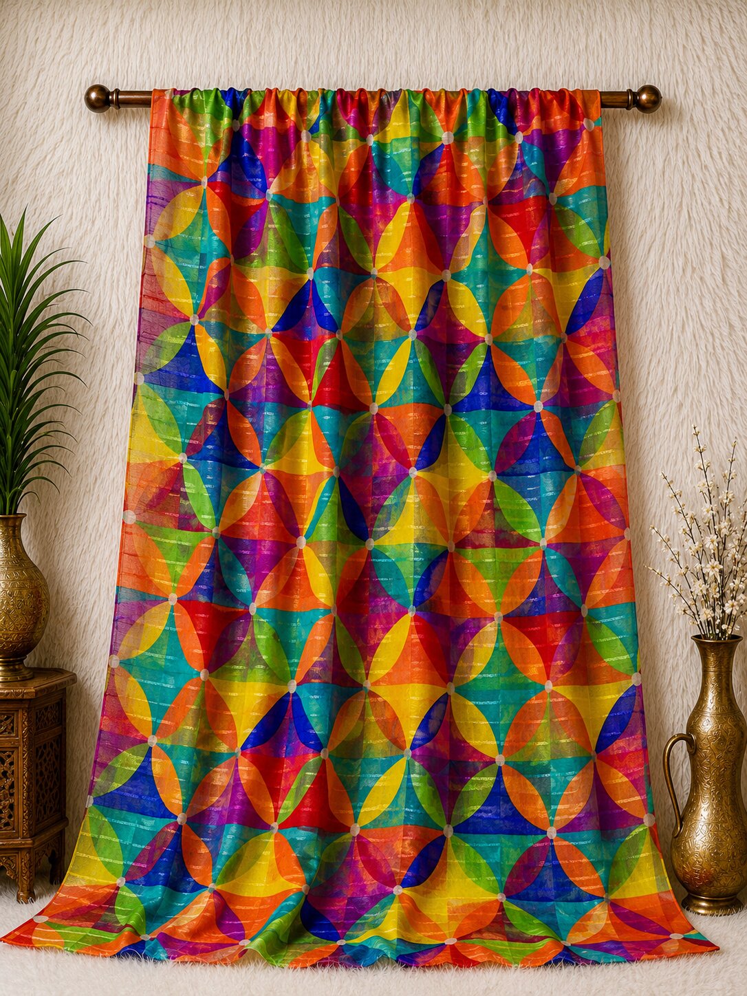 Multi Chiffon Printed Dupatta